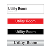 Utility Room Door Sign Series