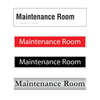 Maintenance Room Door Sign Series
