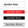 Sprinkler Room Door Sign Series