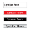 Sprinkler Room Door Sign Series