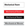 Mechanical Room Door Sign Series