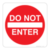 Non-Reflective Do Not Enter Sign for traffic control in restricted areas.