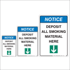 Smoking Material Notice Sign