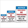 Private Property Notice Sign