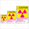 Radiation Area Caution Sign