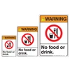 No Eating Warning Sign
