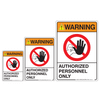 Authorized Personnel Warning Sign