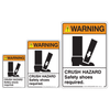 Crush Hazard Warning Sign