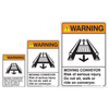 Moving Conveyor Risk of Injury Warning Signs