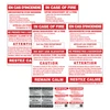 Bilingual In Case of Fire Single Stage Elevator Extended Caution Signs