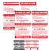 Bilingual In Case of Fire Single Stage Elevator Extended Caution Signs