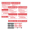 Bilingual In Case of Fire Single Stage No Elevator Alternative Exit Signs