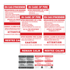 Bilingual In Case of Fire Single Stage No Elevator Alternativeernative Exit Signs