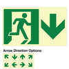 Photoluminescent Directional Sign