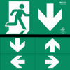 Standard Photolum Single-Sided Running Man Exit Signs
