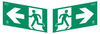 Architectural Photolum Single-Directional and Double-Sided Running Man Exit Signs