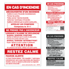 French In Case of Fire Sign