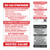 French In Case of Fire Sign