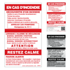 French In Case of Fire Sign
