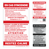 French In Case of Fire Sign