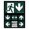 Replacement Running Man Translucent lenses for Existing Exit Signs