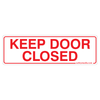 Keep Door Closed Stickers 