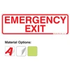 Collection of Emergency Exit Signs including vinyl stickers