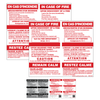 Bilingual In Case of Fire Sign Two Stage No Elevator false Alarm