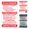 French In Case of Fire Sign