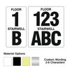 Tactile Floor Numbering and Stairwell Identification Numbering Signs