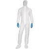 White Protective Coverall with hood