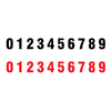 0-9 Individual Number Vinyl Stickers
