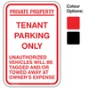 Tenant Parking Signs