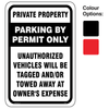 Parking by Permit Only Signs