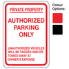Authorized Parking Signs