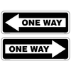 One Way Sign with an arrow pointing right/left