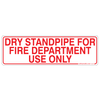 Dry Standpipe Stickers