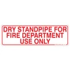 Dry Standpipe Stickers