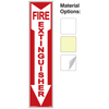 Fire extinguisher safety signs – glow