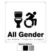 AODA All Gender Wheelchair Accessible Washroom Signs