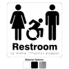 AODA Unisex Wheelchair Accessible Restroom Signs