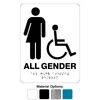 ADA All Gender Wheelchair Accessible Restroom Signs