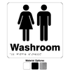 AODA Unisex Washroom Plastic Signs