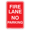 Fire Lane No Parking Sign, Abbotsford & Kelowna Bylaw