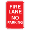 Fire Lane No Parking Sign
