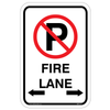 No Parking Fire Lane Sign, Calgary Bylaw