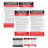 Bilingual In Case of Fire Defend In Place Hotel Alarm Signs