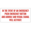 Emergency Call System Sign Emergency Call System Sign