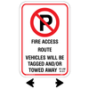 Fire Access Route Sign