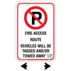 Fire Access Route Sign